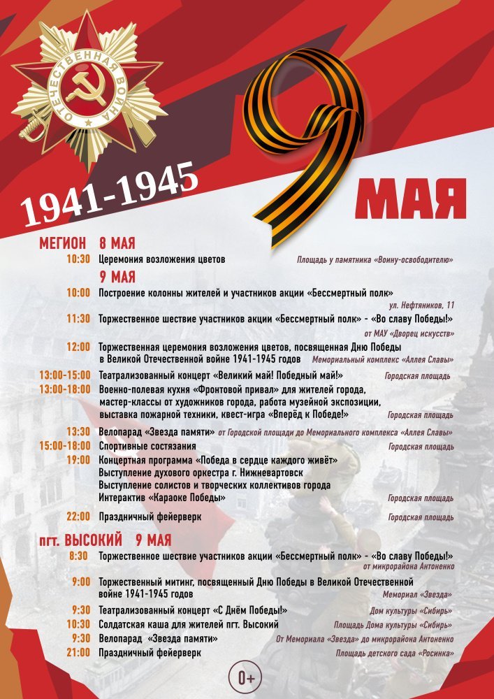 Праздничные мероприятия, посвященные 77-ой годовщине Победы в Великой Отечественной Войне 1941-1945 годов