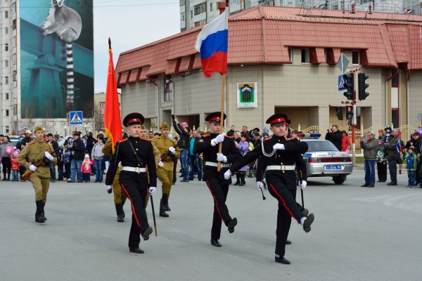 Парад посвященный празднованию 68-й годовщины Великой Победы